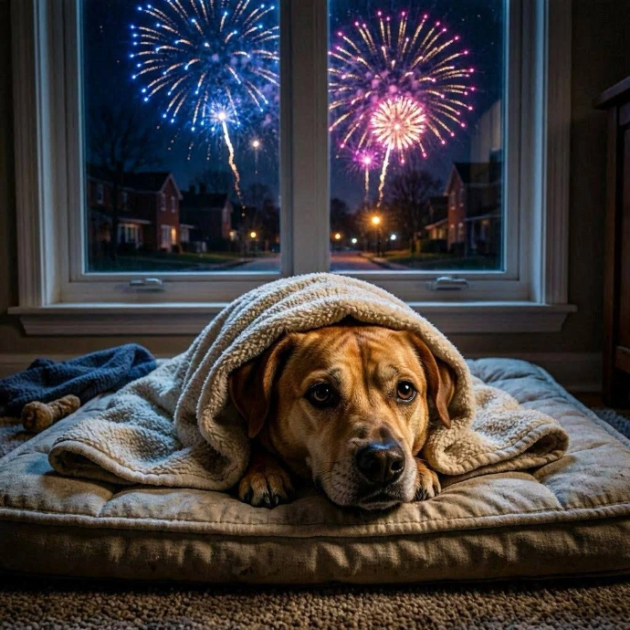 Temporali e fuochi artificiali .. come reagisce il cane?